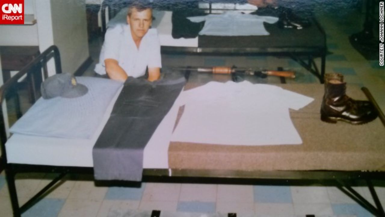 Lochner in his dorm room while training to become a police officer in 1986.