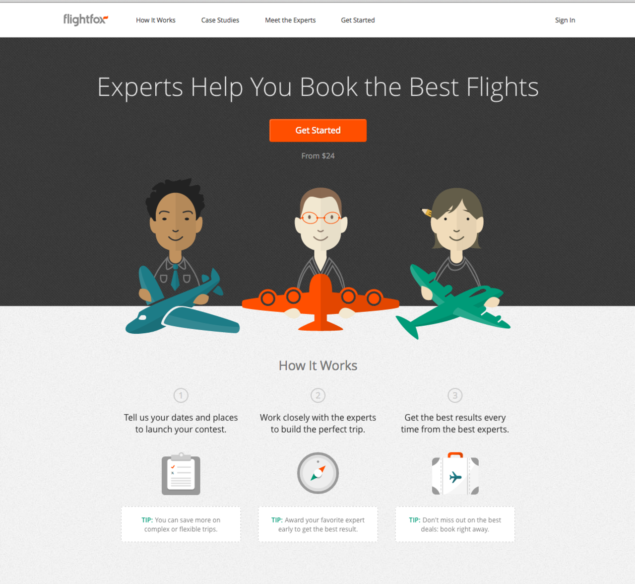 Let experts compete to reduce the cost of your ticket at Flightfox.
