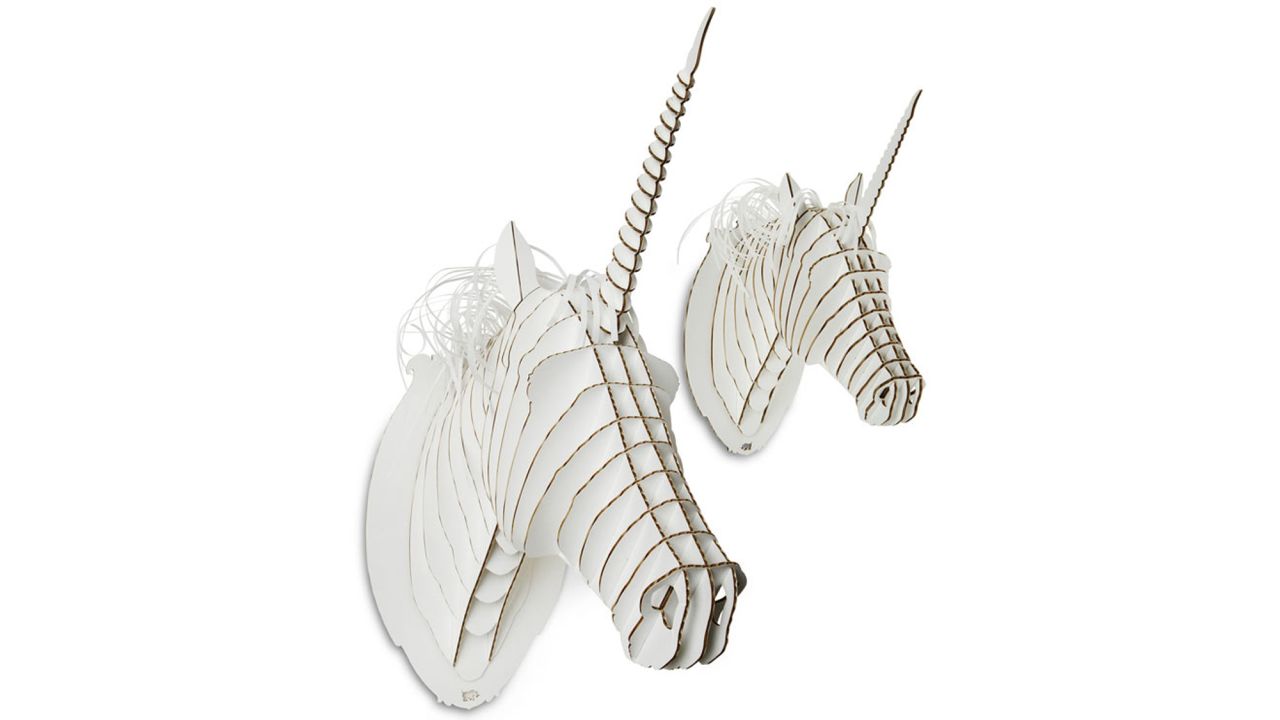 Teenagers want the independence of adults, but they haven't given up on all the whimsy of childhood. Gifts that give a nod to their imagination, like these cardboard unicorn trophy heads from <a href="http://www.thinkgeek.com/" target="_blank" target="_blank">ThinkGeek</a>, are a great, affordable example.