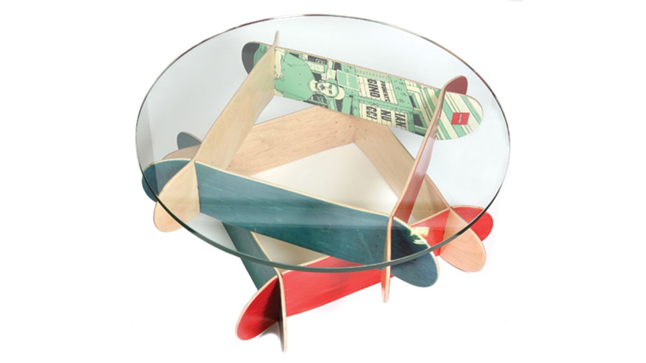 A sophisticated take on teenage interests, like <a href="http://www.skatestudyhouse.com/html/comet_coffee_table.html" target="_blank" target="_blank">furniture made out of skateboards</a>, could be a gift that respects a teen's evolving tastes.