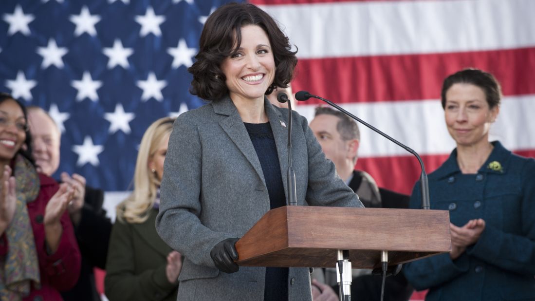 <strong>Outstanding female actor in a comedy series: Julia Louis-Dreyfus</strong> "Veep" (pictured); <strong>Mayim Bialik </strong>"The Big Bang Theory;" <strong>Julie Bowen </strong>"Modern Family;" <strong>Edie Falco </strong>"Nurse Jackie;" <strong>Tina Fey </strong>"30 Rock."