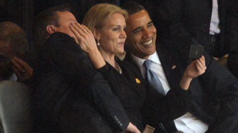 Thorning-Schmidt with a smiling Obama