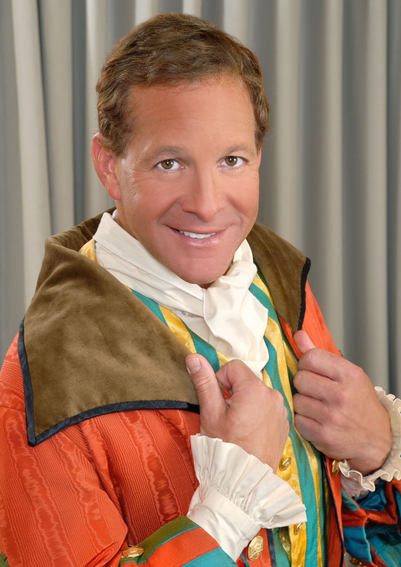 Steve Guttenberg ("Three Men and A Baby" and four "Police Academy" films) as Baron Hardup in "Cinderella" at the Churchill Theatre, Bromley (2008). Guttenberg apparently turned down two movie offers to play Baron Hardup -- taking the advice of his good friend Henry Winkler.