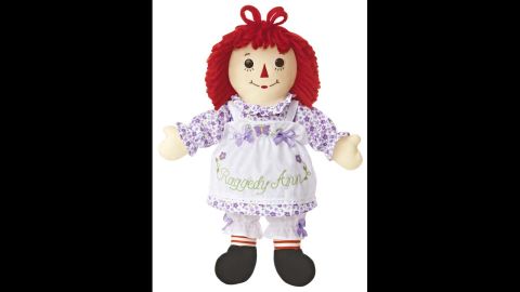 Garden Raggedy Ann Doll by Aurora for 2013. The cloth dolls of Ann and her brother Andy have stayed in production since Volland issued the first set of dolls in 1918. Raggedy Ann entered the National Toy Hall of Fame in 2002, with Andy joining her in 2007. 