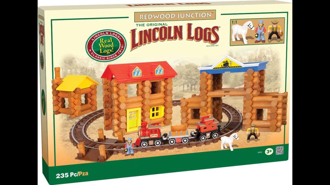 Lincoln Logs Redwood Junction by K'Nex in 2013. Each log is still made with real wood and smoothed with a splinter-free finish. 