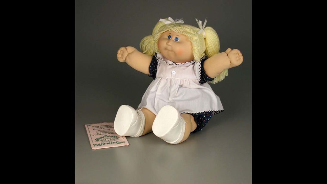 Cabbage Patch Doll by Coleco Industries (now Jakks Pacific) in 1983. Created by a 21-year-old art student named Xavier Roberts, Cabbage Patch Kids began as handcrafted cloth dolls available in gift shops in the South. During the 1983 Christmas season, parents swarmed toy stores for these dolls, and by New Year's Day, more than 3 million had been sold. 