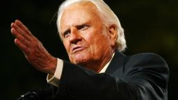 Image #: 1329303    Evangelist Billy Graham speaks to thousands of people during his New York Crusade at Flushing Meadows Park in New York June 24, 2005. Graham, 86, has preached the Gospel to more people in a live audience format than anyone in history - more than 210 million people in more than 185 countries. His followers believe that the New York Crusade, which runs from June 24th to the 26th, will be his last live appearance.    REUTERS/Shannon Stapleton /Landov