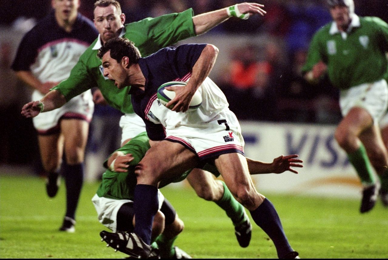 Richard Tardits made the move from NFL to rugby following three years with the New England Patriots in the early 1990s. He took part in the 1999 Rugby World Cup with the U.S. national team and also played for French club side Biarritz.