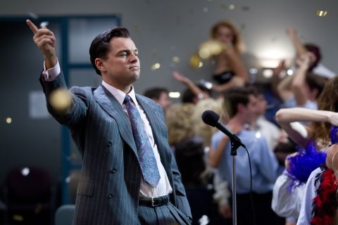 The actor teamed with iconic director Martin Scorsese for the over-the-top film "Wolf of Wall Street" in 2013. His portrayal of out-of-control stockbroker Jordan Belfort earned him a best actor Oscar nomination. As producer, he also scored a best film nomination. 