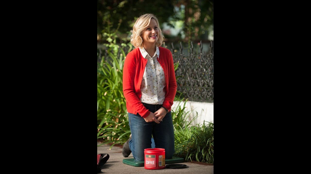 Nominadas a mejor actriz en serie de TV - comedia o musical: Amy Poehler en "Parks and Recreation" (foto); Zooey Deschanel en "New Girl," Lena Dunham en "Girls," Edie Falco en "Nurse Jackie" y Julia Louis-Dreyfus en "Veep".