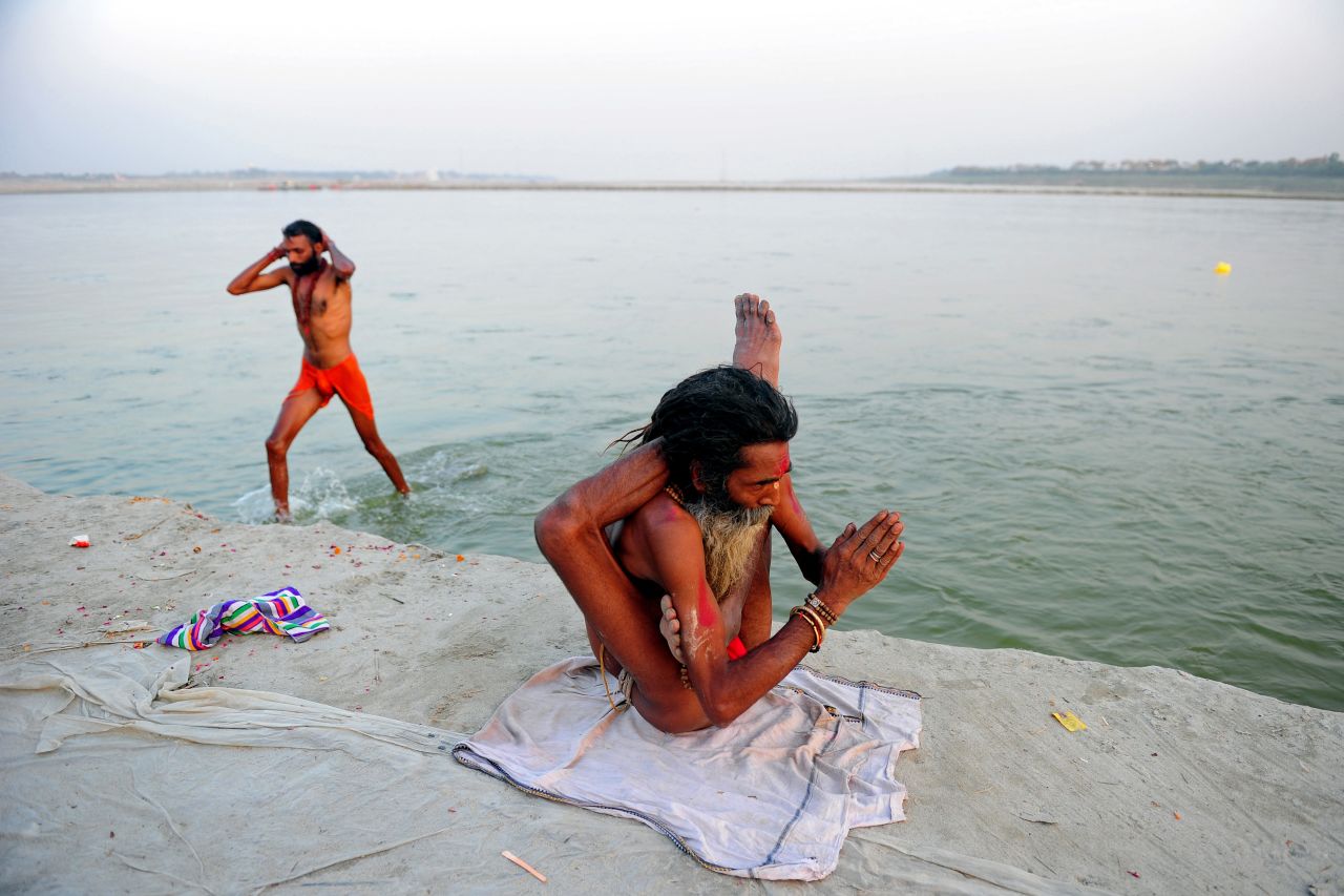 Try saying "Merry Christmas" in that position. An Indian yoga retreat should inoculate you against the soulless materialism some say Christmas has become.