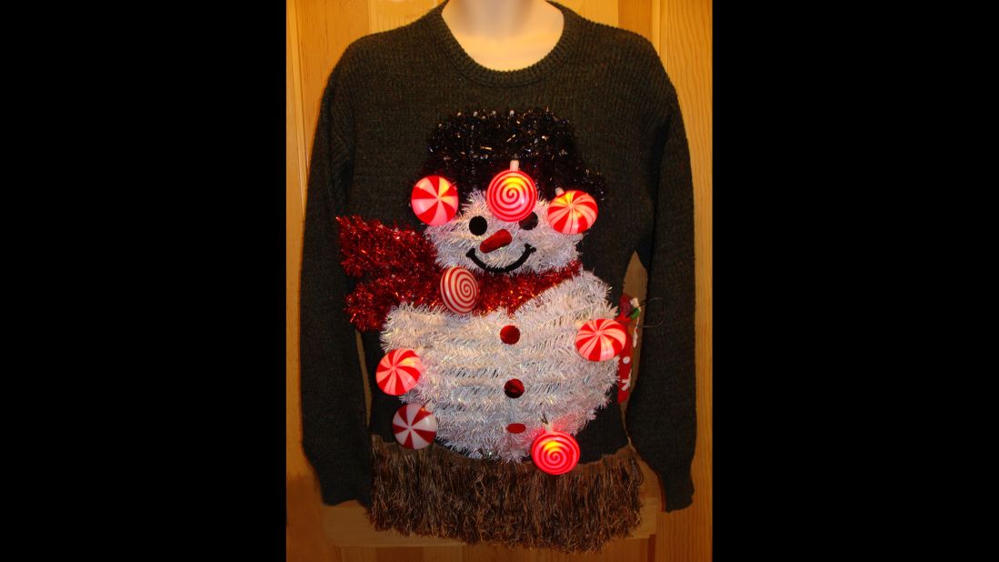 LED lights are a recent touch to "ugly" holiday sweaters, Blackman said.