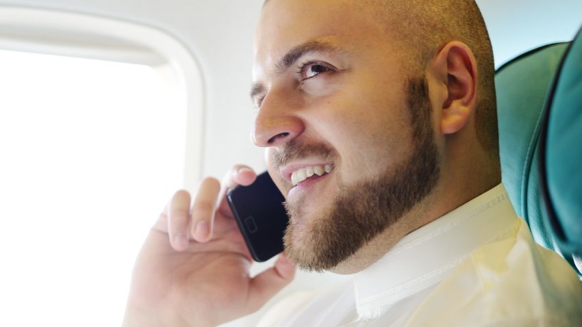 Most people don't want to hear cell phone calls in an airplane cruising at 30,000 feet, according to a new survey.