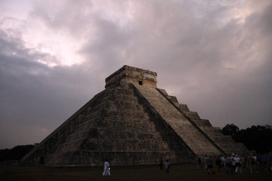 People gather in front of the Temple of Kukulkan in Chichen Itza, Mexico, on December 21, 2012. The Maya calendar ended without incident last year, so now is a good time to experience the amazing cultural sites in relative peace. 