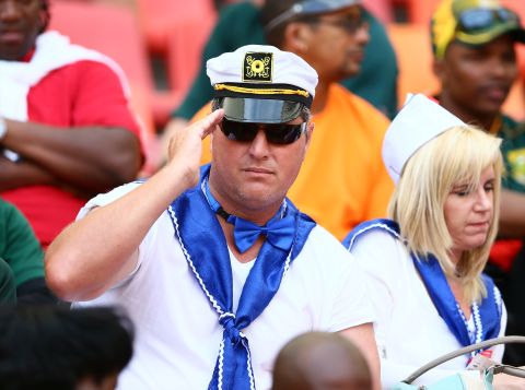 Hello sailor! Spectators' costumes, such as these, just get better and better -- as does the quality of the action on the pitch, says former Rugby World Cup winner Will Greenwood.