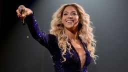 Beyonce performs on stage during "The Mrs. Carter Show World Tour" at the Staples Center on December 3, in Los Angeles.