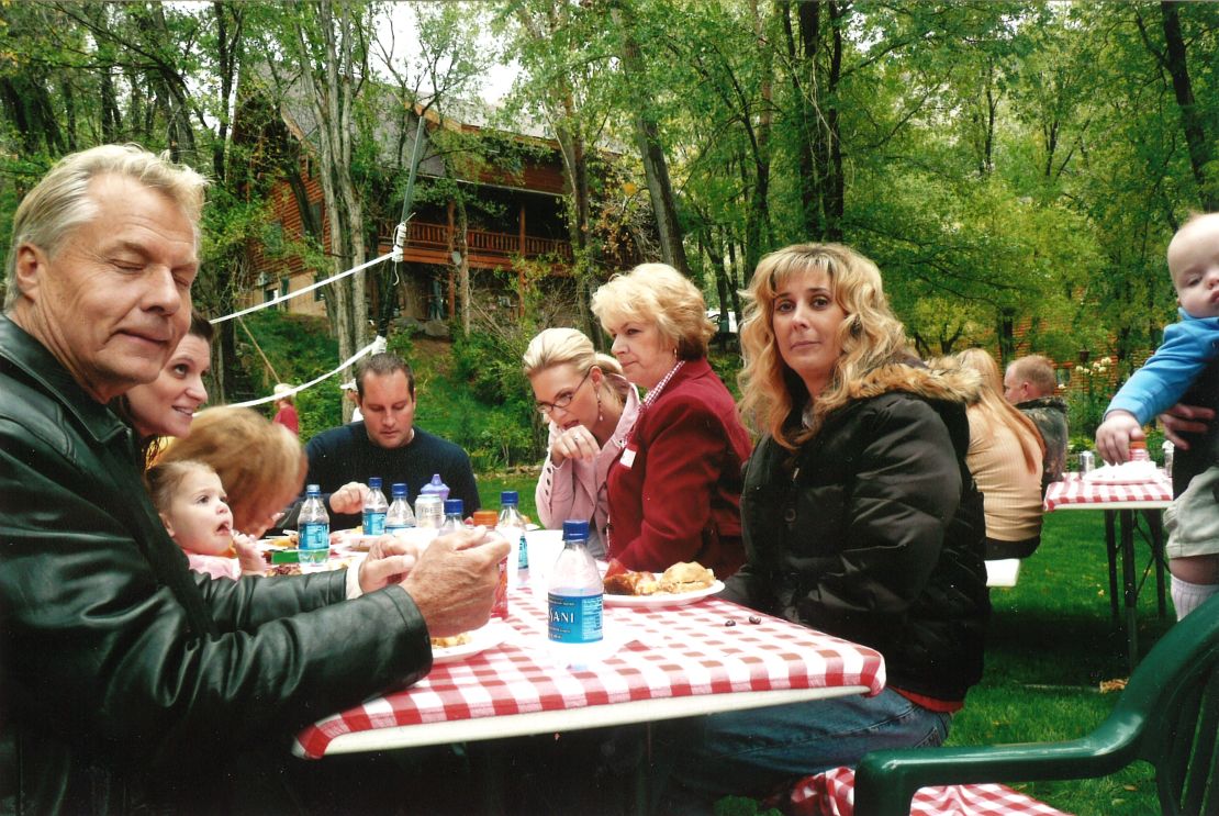Tina Webb at a picnic just before she died in September 2007.