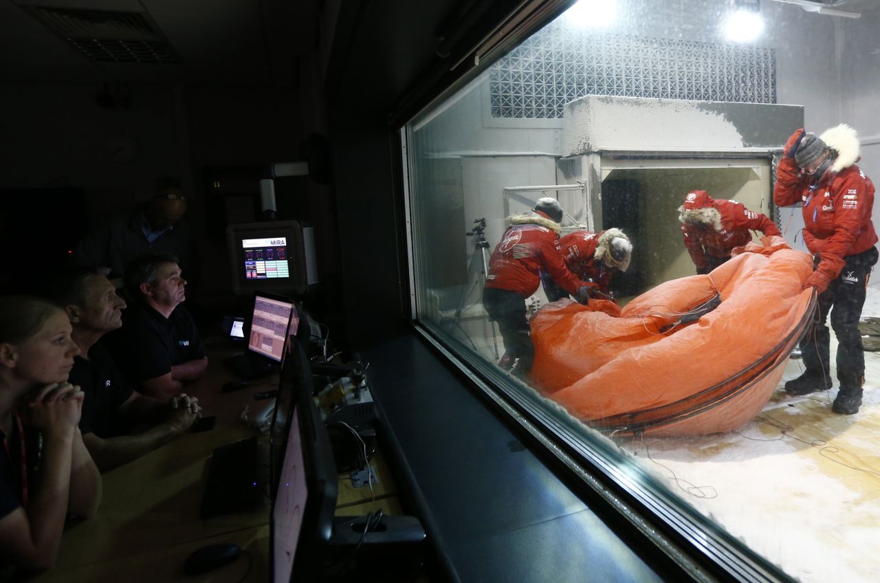 The Prince and his four teammates were subjected to ambient temperatures of -35 C over a 20-hour period in the chamber.