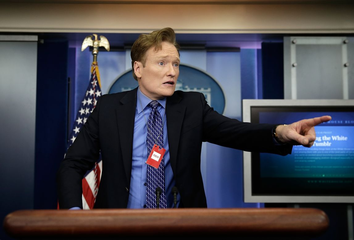 Television host and comedian Conan O'Brien turned 50 on April 18. 