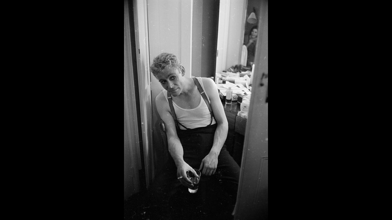 O'Toole waits backstage on the opening night of "Hamlet" at the Old Vic Theatre in London on October 22, 1963. Born in Ireland and raised in England, O'Toole's acting career began on stage in England as a teenager.
