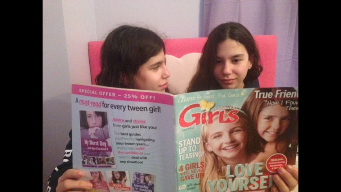 Rebecca Levey got her twin daughters a subscription to Discovery Girls, a magazine for young tweens. "The magazine is great, very empowering and positive and I think it's fun to get something via snail mail," said Levey, a co-founder of a video-sharing platform called <a href="http://www.kidzvuz.com/" target="_blank" target="_blank">KidzVuz.</a>