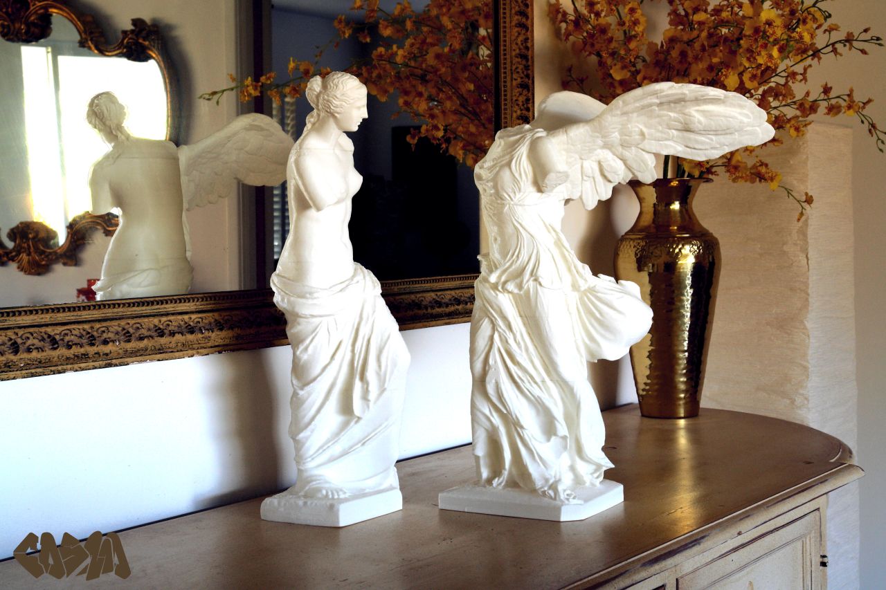 The artist Cosmo Wenman created the first-ever publicly available 3-D prints of the sculptures Venus de Milo and the Winged Victory of Samothrace. "This technological moment will reverberate in our art for thousands of years," Wenman wrote on his <a href="http://www.cosmowenman.com" target="_blank" target="_blank">web site</a>. They were made with an inexpensive, consumer-grade 3-D printer and cost around $5 each to produce.