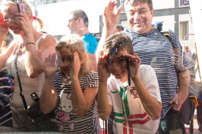 Locals gathered in Funchal for a glimpse of their hero and of the new museum.