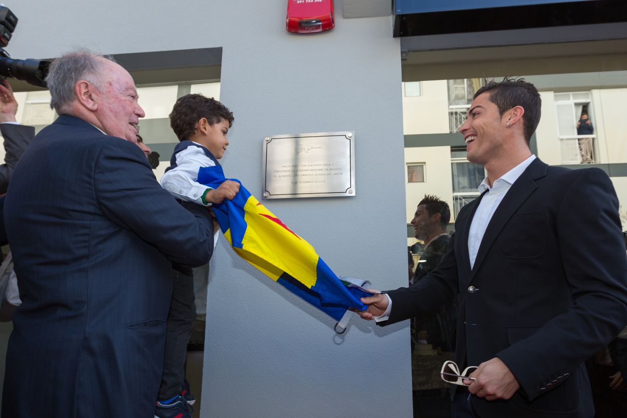 The museum was officially opened by Ronaldo and his young son, Cristiano Junior.