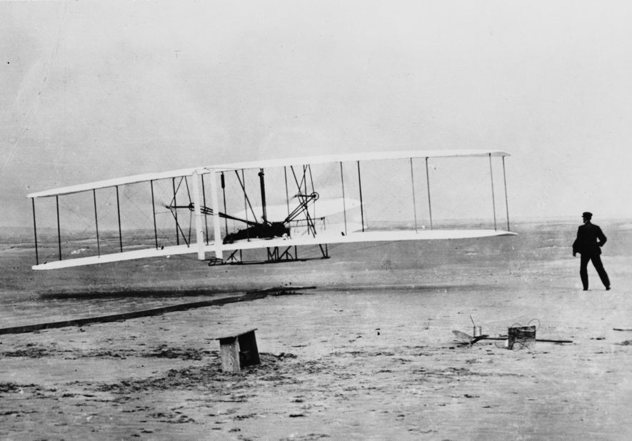 In 1903, Orville Wright, aided by his brother Wilbur, flew the first sustained powered flight -- lasting 120 feet. Since then we've witnessed supersonic flight, moon landings, online booking and camera-phone technology. Click through the gallery here and see the article below for more seminal moments in travel history.