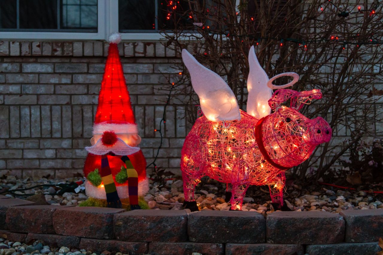 "Our yard is always full of pigs and gnomes," says <a href="http://ireport.cnn.com/docs/DOC-1065692" target="_blank">Mike Matney</a>. "It's a running joke within the family and you never know when a pig is going to show up in a suitcase when we go on a trip."