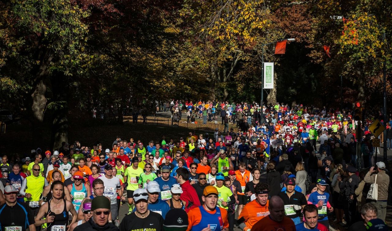 Más de unas cuantas fotos fueron tomadas en el ING New York City Marathon a medida que los corredores se abrían paso por Central Park, el cual podría decirse que es el parque más famoso del mundo.