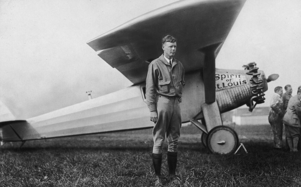 American aviator Charles Lindbergh completed the first solo trans-Atlantic nonstop flight on May 20-21, after flying for 33.5 hours. A typical New York to Paris flight today takes around eight hours.