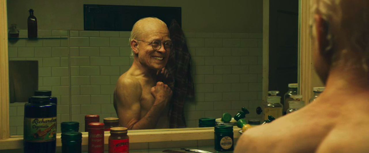 Pitt ages backward in the 2008 film "The Curious Case of Benjamin Button." 