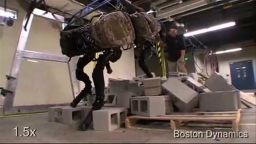 Google has acquired Boston Dynamics, a company known for developing super-fast, animal-like robots with strong ties to the U.S. military. Pictured is the BigDog robot which helps soldiers carry heavy equipment in the field.