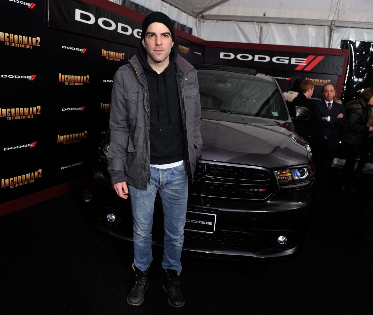 Zachary Quinto dresses down on the red carpet in New York City on December 15.