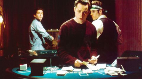In 2000's "Boiler Room," Giovanni Ribisi's Seth Davis attempts to trade in his illegal casino for a more impressive career and winds up as a stockbroker "a good hour away from Wall Street," and finds himself in a much shadier business. 