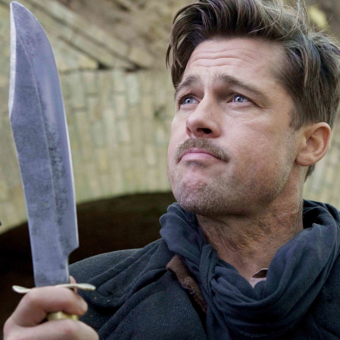 Brad Pitt starred as Lieutenant Aldo Raine in 'Inglourious Basterds' (2009).

