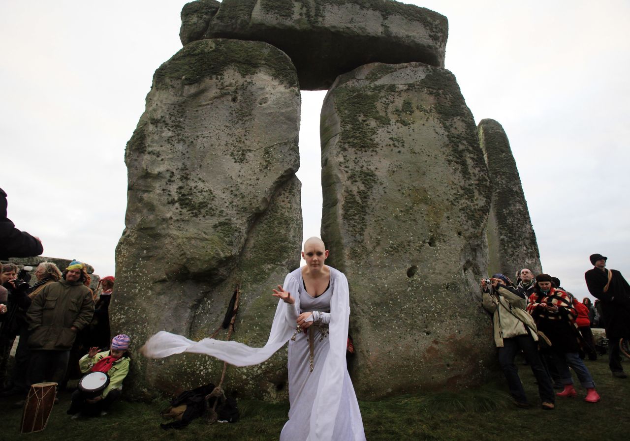 The stones are a magnet to assorted druids, pagans and other revelers at winter and summer solstice. 