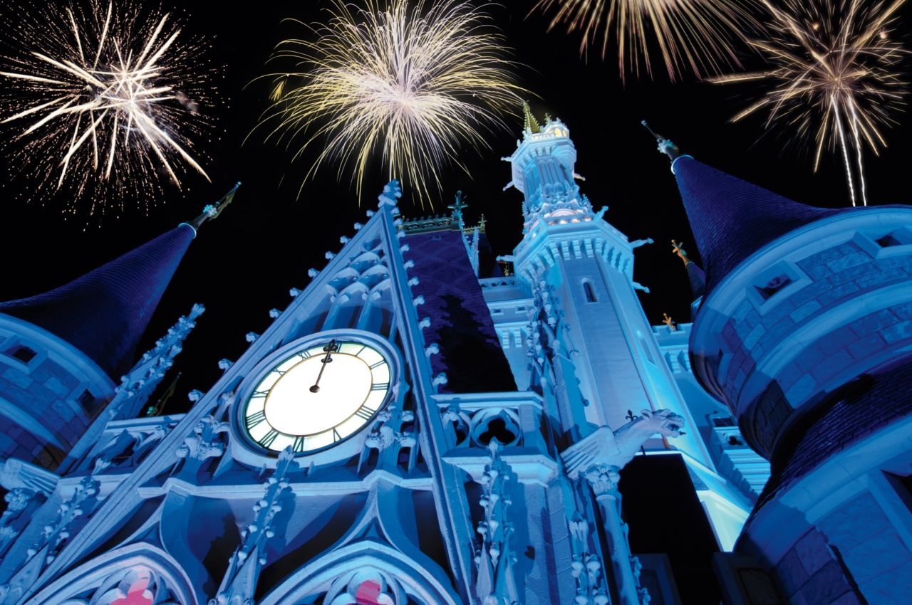 Most evenings at Orlando's Walt Disney World go off with a bang, but the entertainment on New Year's Eve is particularly spectacular. Disney World fills up fast, so it's wise to arrive early. 