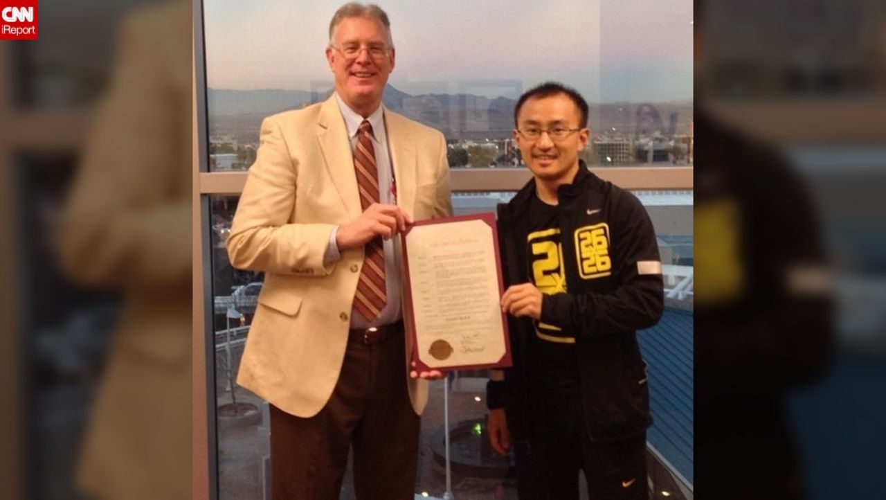 On December 12 , Black received a commendation by Henderson, Nevada, Mayor Andy Hafen for his efforts. "I'm proud to be relaying the Three Square Food Bank commitment that no one should go hungry," Black said.