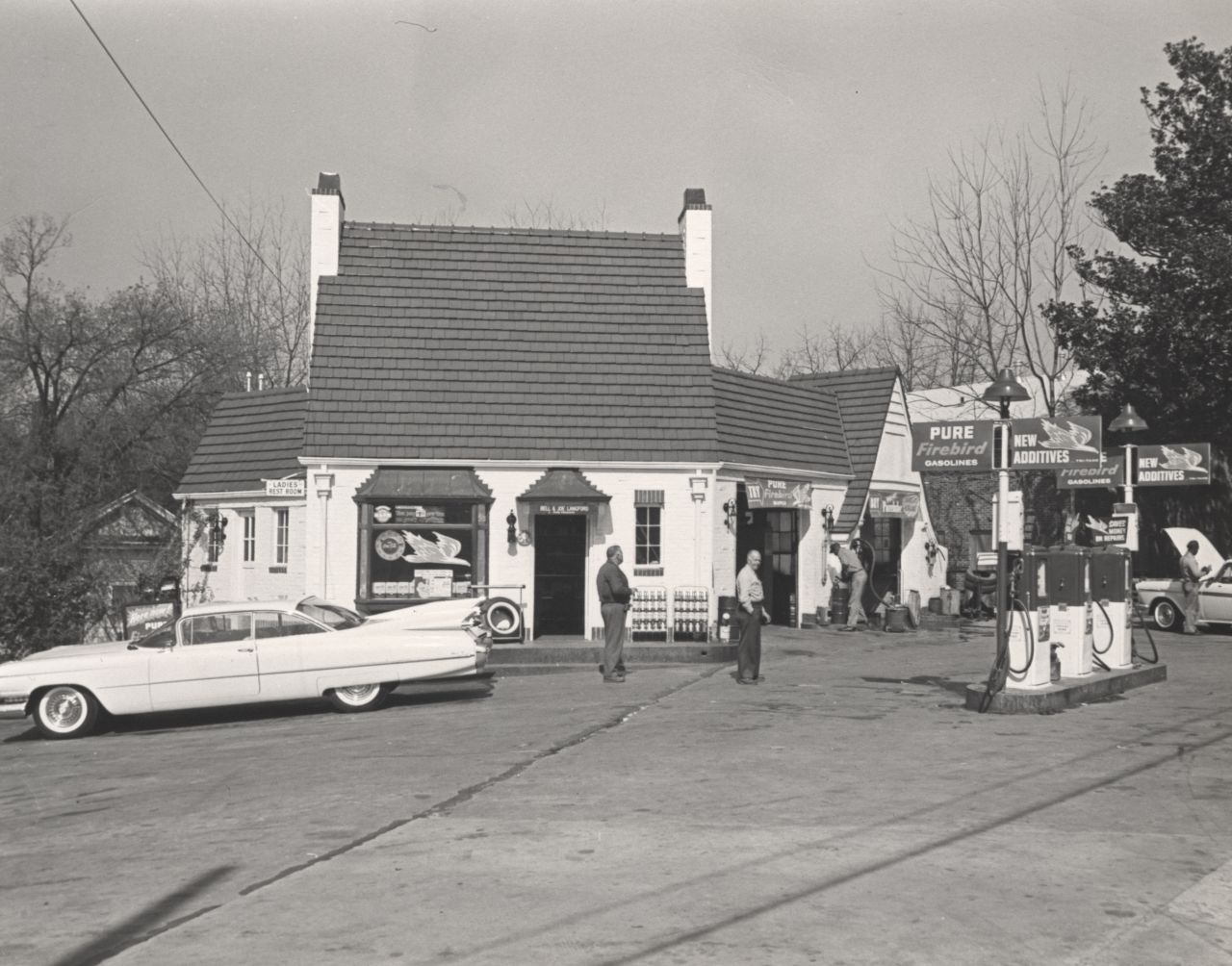 Diesel owner Justin Haynie believes this photo of the original Pure Oil filling station was taken in the 1950s. The gas station housed several different restaurants over the years, he said.