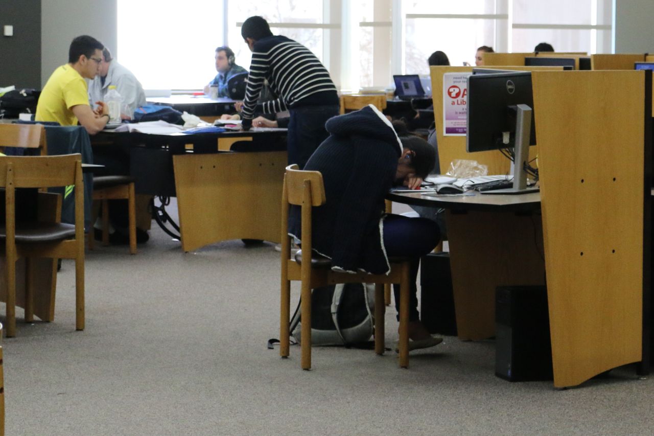 An Emory student crashes while studying for finals. Studies show excessive stress can impair memory.