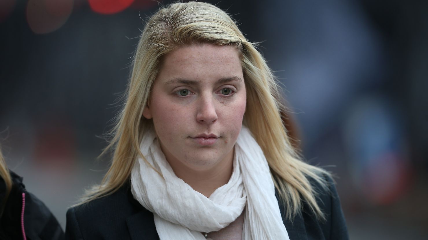 Aimee West, fiancee of  Lee Rigby, arrives at the Central Criminal Court in London on December 17.