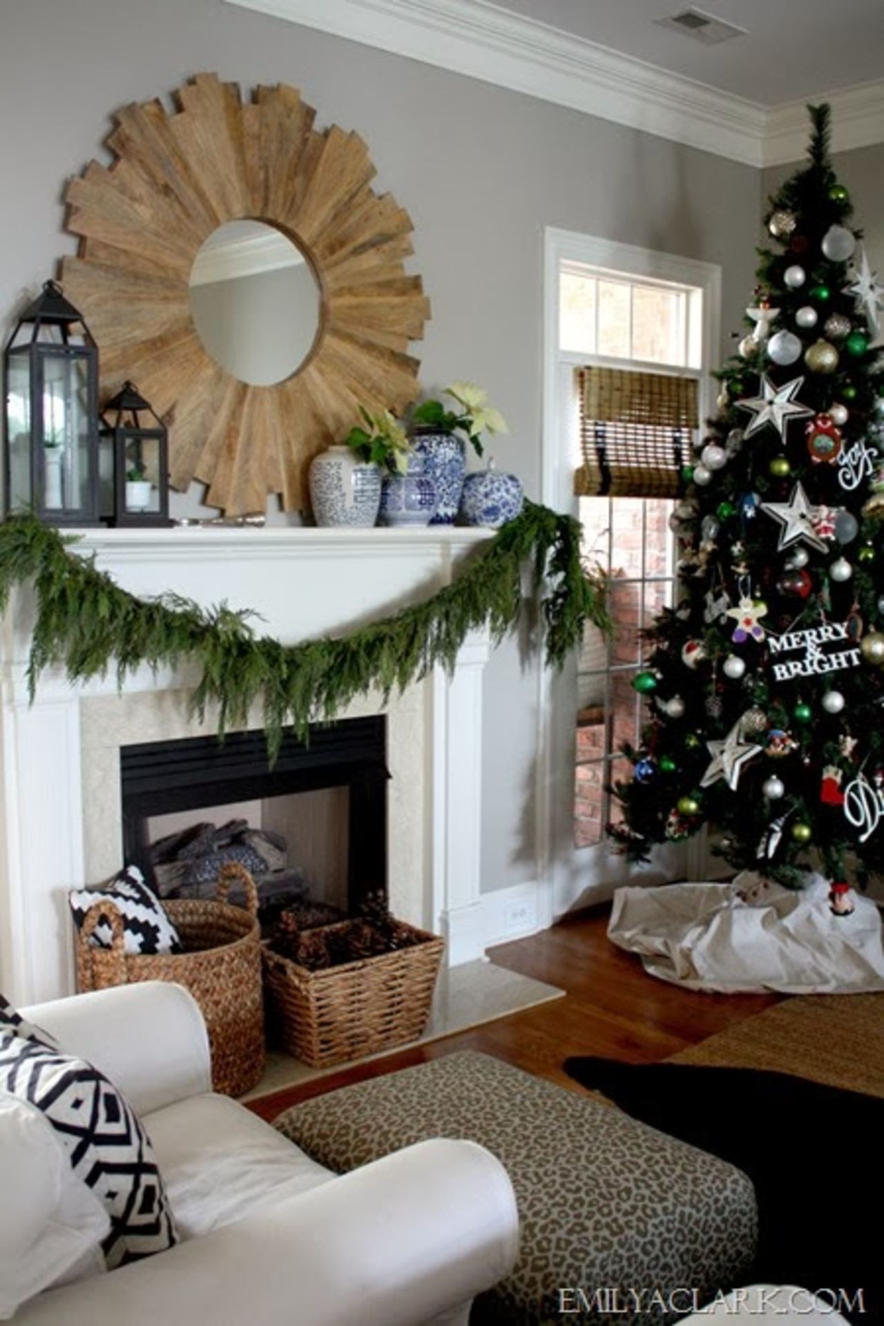 Emily Clark's holiday decor builds off of nature-inspired elements.