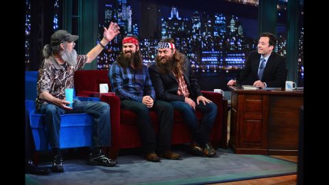 Si, Jase and Willie appear on "Late Night With Jimmy Fallon."