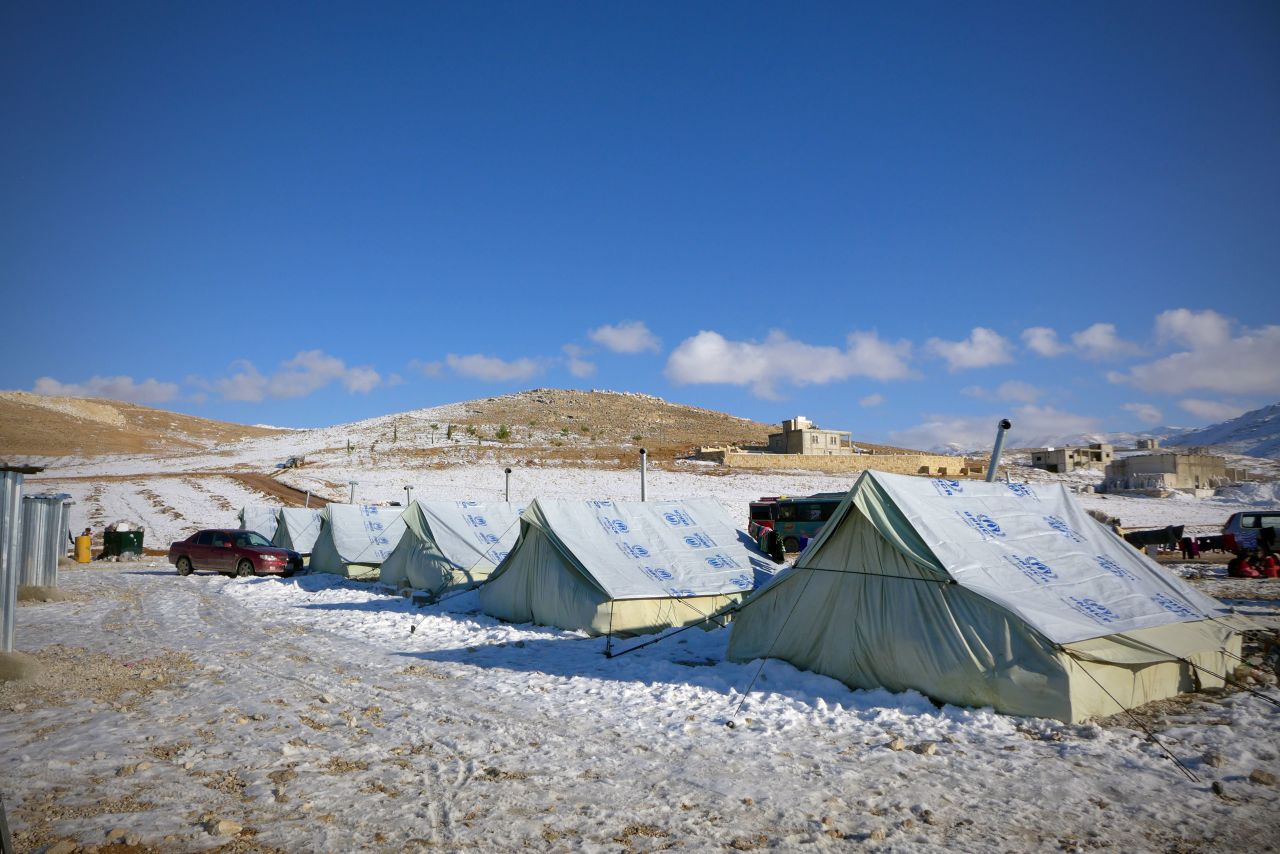 The Shuhada Camp in Bekaa Valley pictured on December 16. The number of Syrians who have fled their war-ravaged country is more than 2 million, according to the United Nations. Lebanon has taken in more than 800,000 refugees.