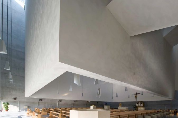 Situated on the site of multiple earthquakes in Perugia, Italy, the San Paolo Parish Complex was given the go-ahead in 2001 after winning a national competition. In announcing its decision, the jury hailed the project as "a sign of innovation ... and symbol of rebirth for the city after the earthquake." 