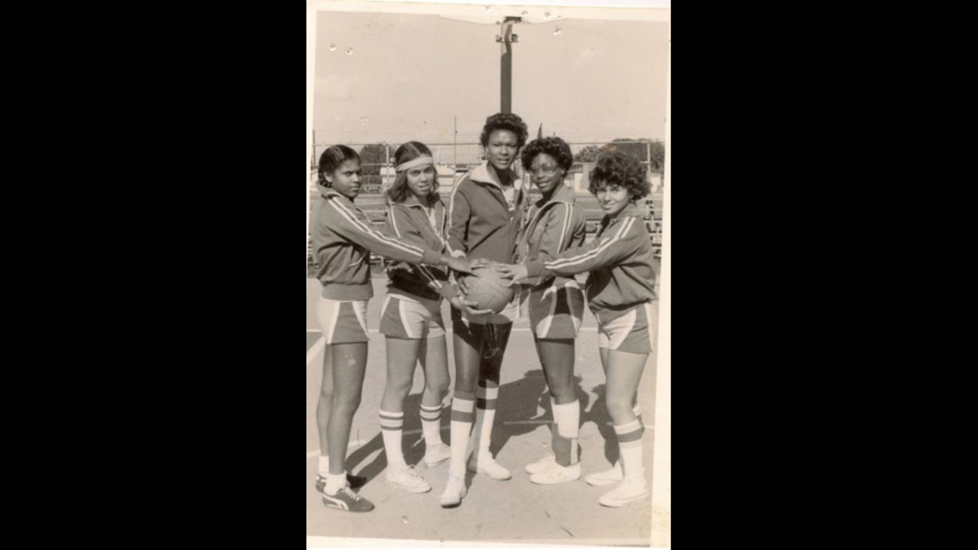 The Compton, California, native also was on her junior high school basketball team before going on to play in high school and college.