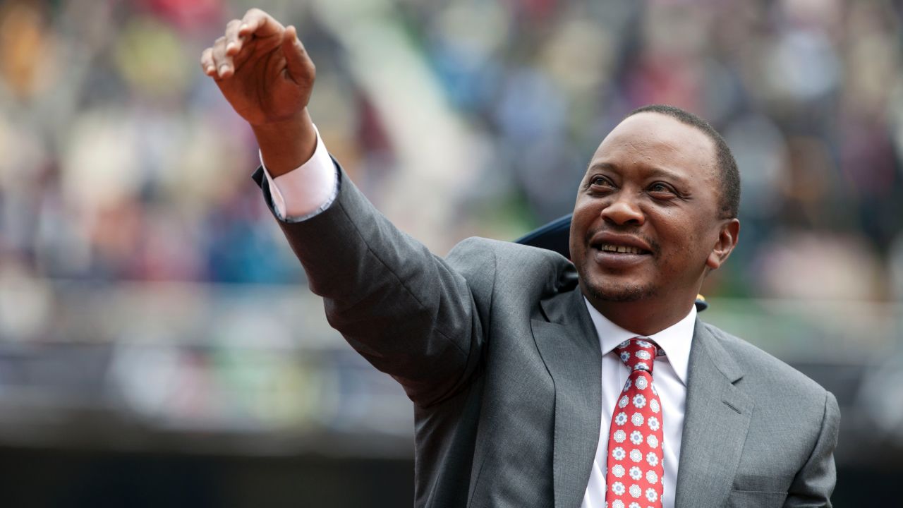 President Uhuru Kenyatta at Moi International Sports Complex Kasarani, Nairobi, Kenya, December 12, 2013.