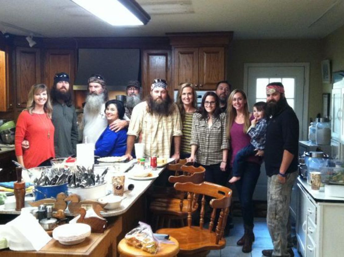 S.E. Cupp, with the Robertson family, featured in "Duck Dynasty".
